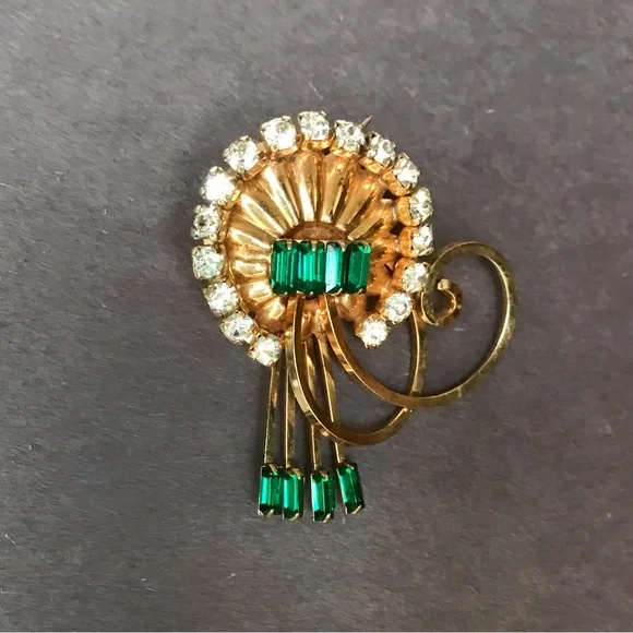 Vintage Bal-Ron Brooch and Earrings - Picture 3 of 13